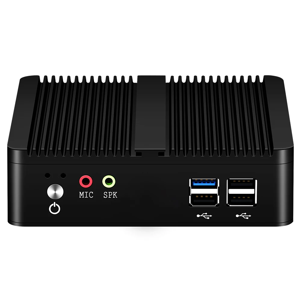 Xcy-Mini PC Intel Celeron j1900クアッドコア,ギガビットLAN,4x USB,HDMI,vga,wifi,Linux/Ubuntu,ファンレス