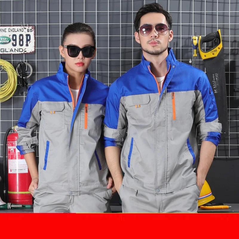 2025hoge kwaliteit lente herfst lange mouwen werk overall werkpak mannelijke fabriek auto reparatie mechanische werkkleding voor mannen