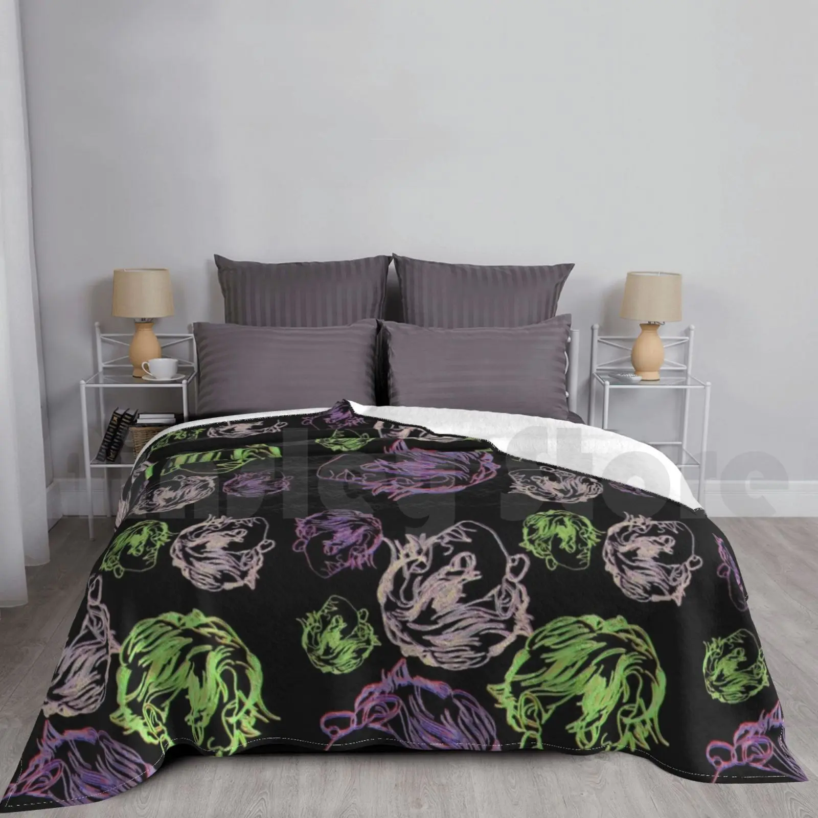 

Girls Blanket Super Soft Warm Light Thin Girls Women Colours Colour Block 3d Patterns Graphic Art Graphic Design
