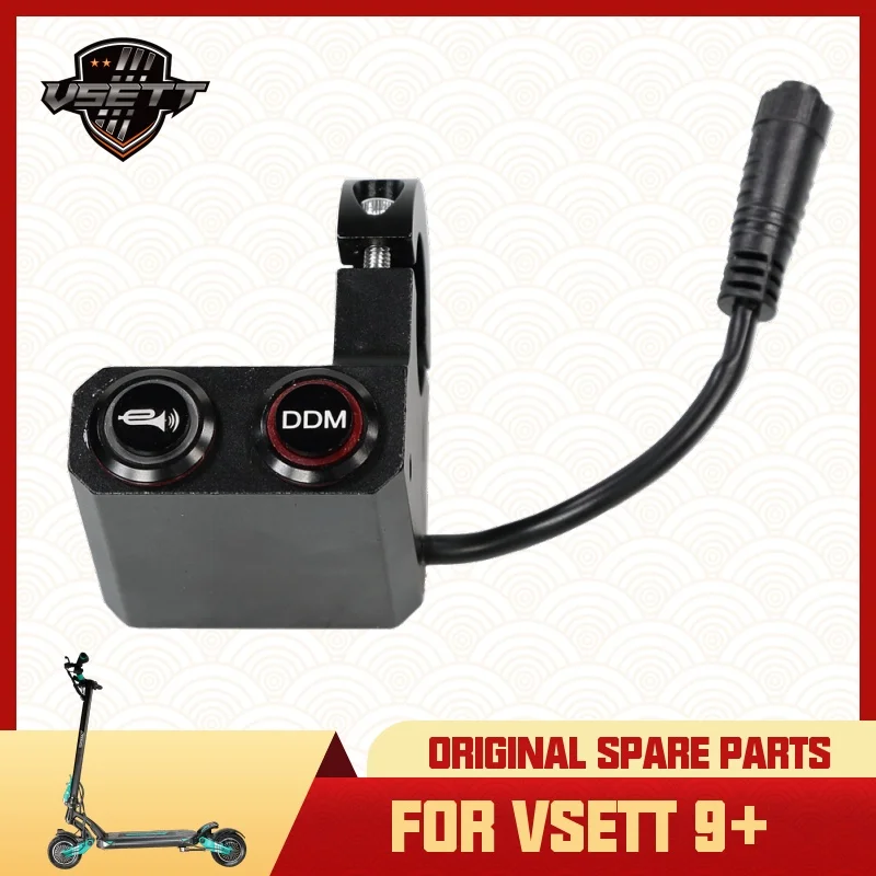 Original VSETT Single & Dual Motor Switch With Horn Button for VSETT 9+ Electric Scooter DDM On-Off MACURY Spare Parts