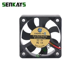 5010 DC 5V 12V 24V Dual Ball Bearing Cooling Fan 50MM 50x50x10mm Computer CPU Cooler Mini Small Exhaust Fan For 3D Printer 2PIN