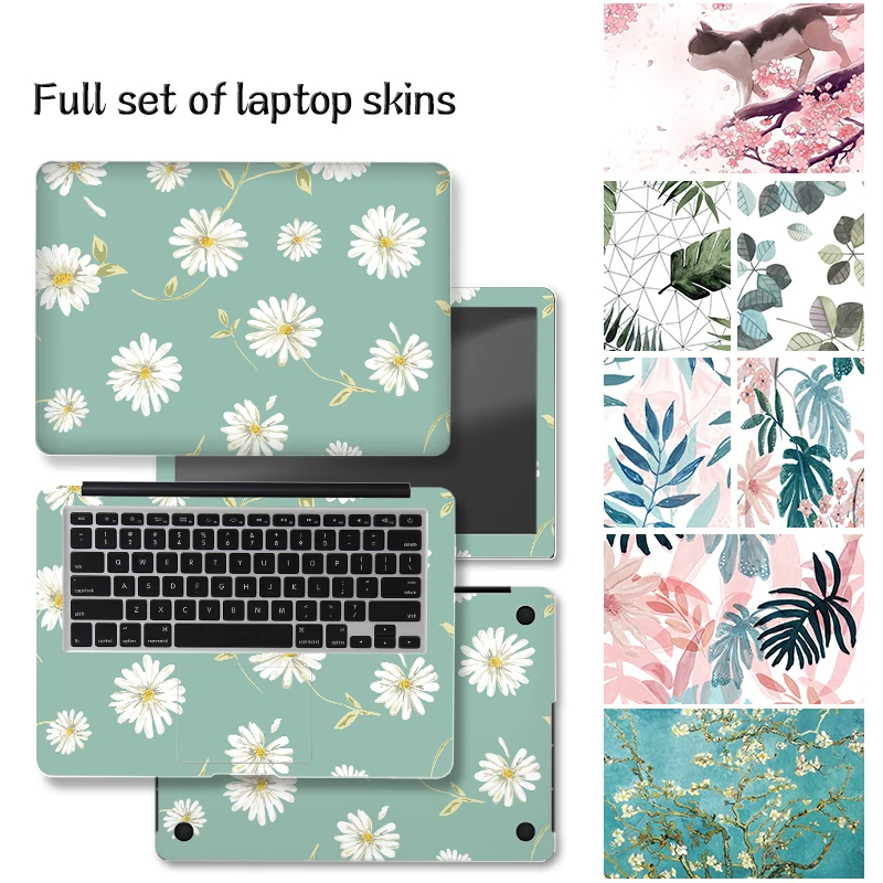 DIY Maple Leaves Cover Laptop Stickers Skins 13.3