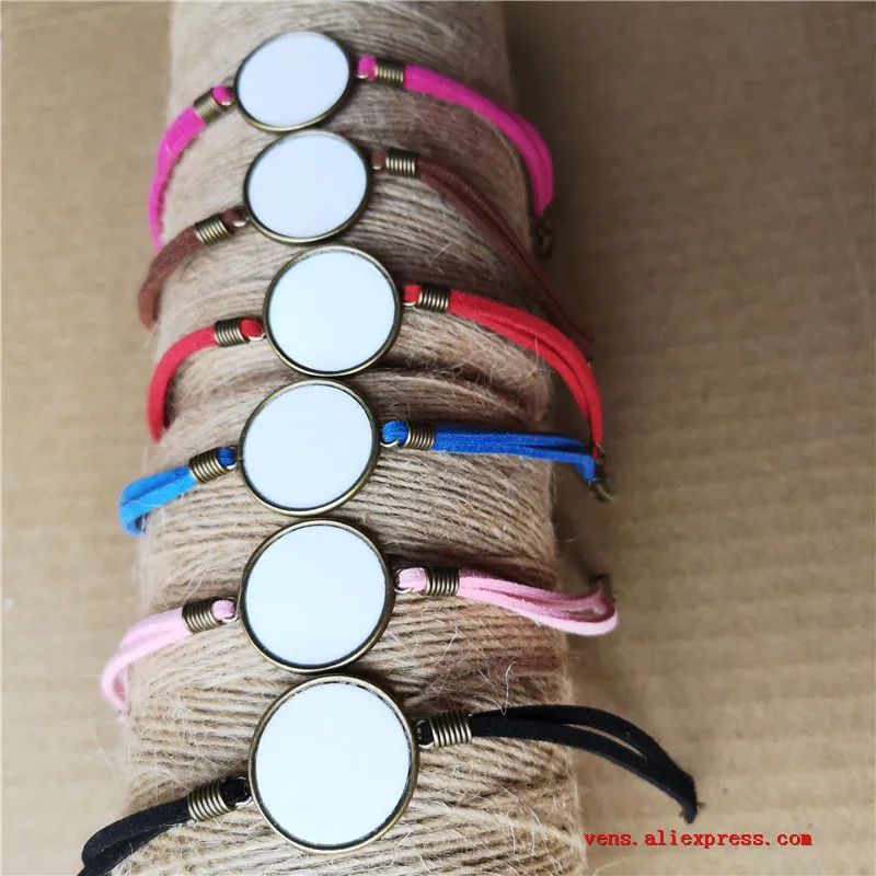 

sublimation blank bracelets for women fashion hot transfer printing rope bracelet custom blank consumables 6colour 50pieces/lot