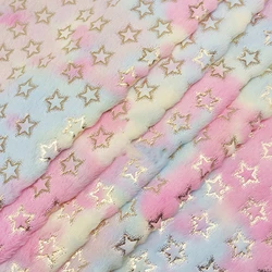 Rainbow Color Kawaii Plush Fabric Great For Diy Handmade Doll Accessories And Materials For Making Children Comfort Dolls KA83