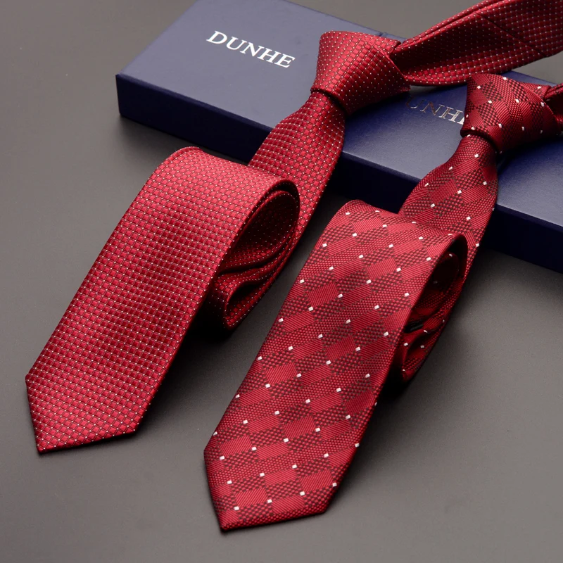 

High Quality 2021 New Silk Formal Wedding Ties for Men Slim 6cm Necktie Designers Brand 2.36 Inches with Gift Box