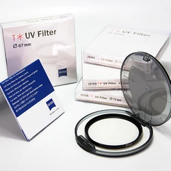 New Carl Zeiss T* UV Filter 49 52 55 58mm 62 67 72 77 82 mm Professional Multi-coating Ultra Thin HD MC UV For Camera Lens