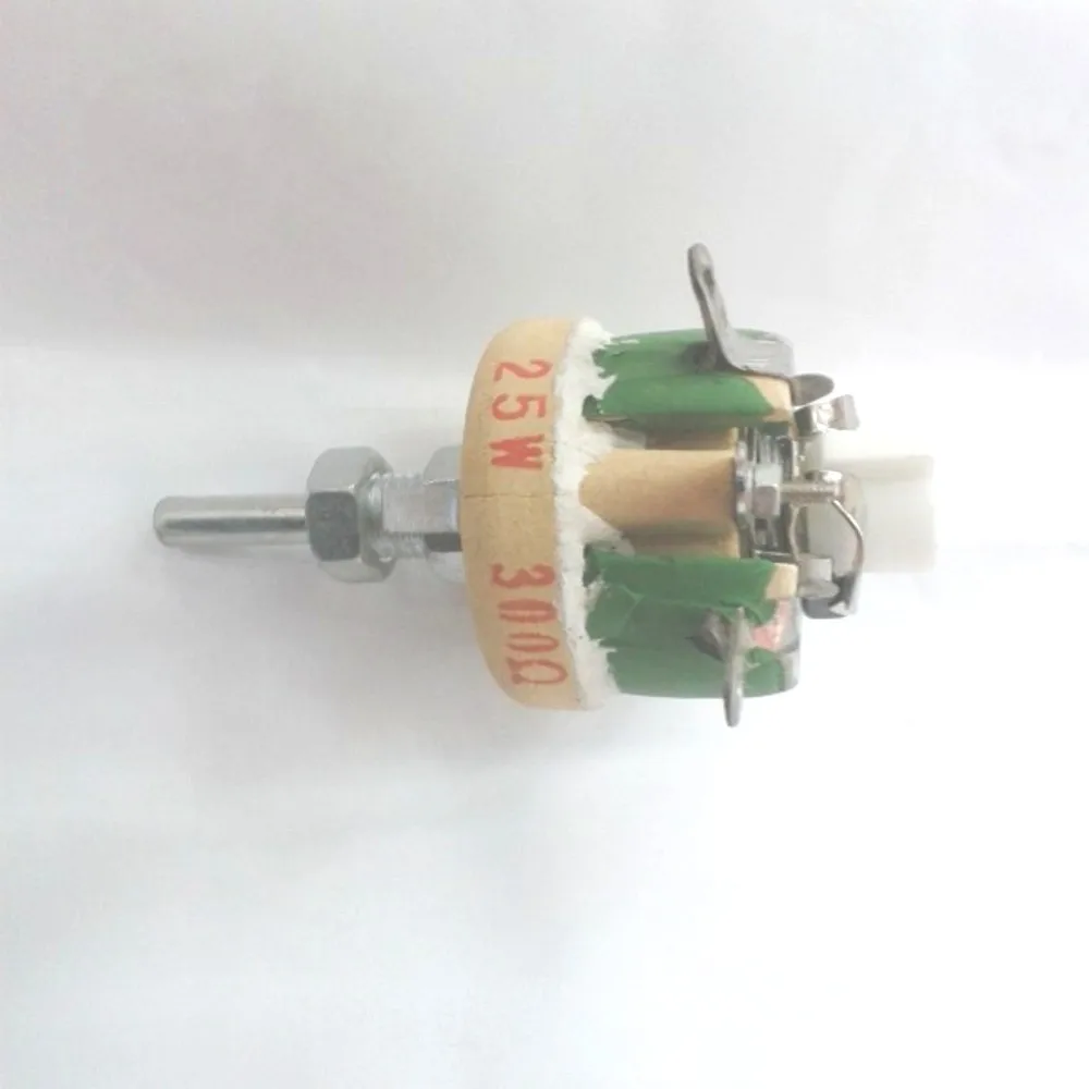 BC1 Hochleistungs-Drahtpotentiometer, rotierende Rheostat-Scheibe, Keramik-Variabler Widerstand, 25 W, 5R, 10R, 20R, 50R, 100R, 200R, 300R, 500R, 1K – Detail 9