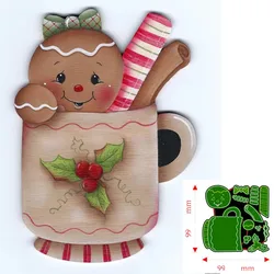 Matryce do cięcia metalu Gingerbread Man papier do scrapbookingu karty dekoracyjne Craft tłoczenie