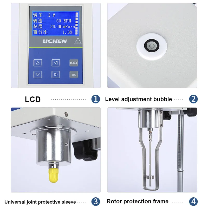 Imagem -06 - Viscosímetro Digital Rotativo Viscosidade Tester Sensor de Temperatura 102000000 Mpa.s Ndj8s Ndj5s Ndj-9s