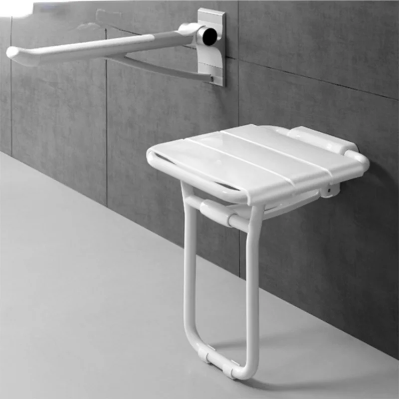 

Wall Mounted Shower Seat Shower Folding Seat for Elderly Toilet Bath Stool Bathroom Bench Cadeira for Seniors and Elders