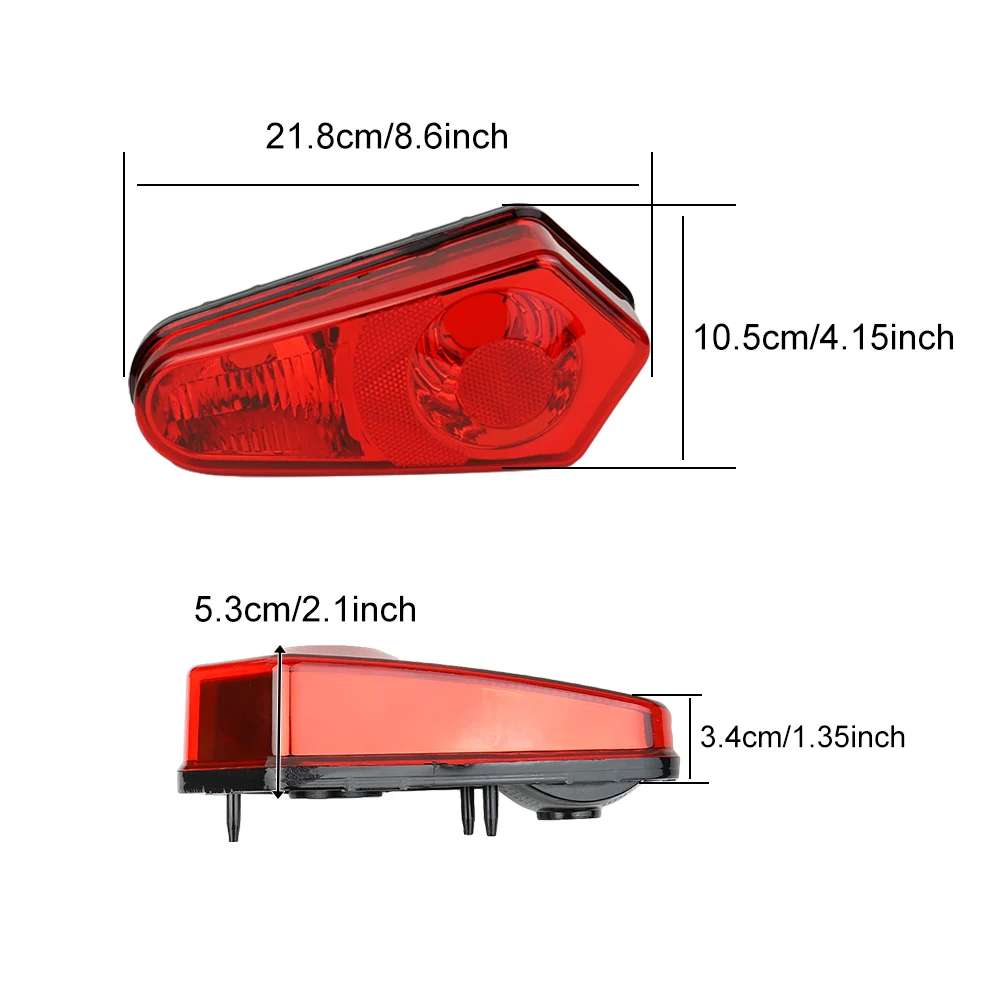 1 pair Tail Light Rear Brake Lampshade for Polaris Sportsman 500 2005-2013 700 2005-2007 800 2005-2014 Part Number 2411153