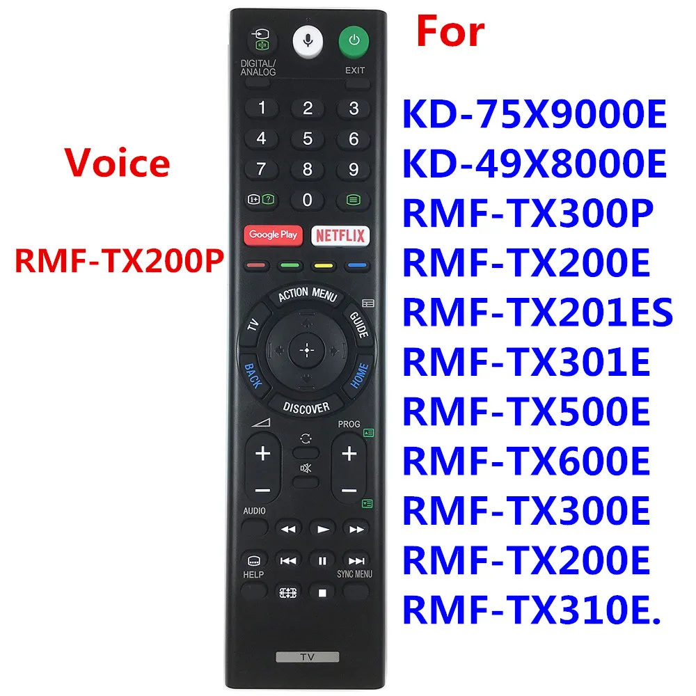 RMF-TX200P New Voice remote control for Sony Bravia TV KD-75X9000E KD-49X8000E for RMF-TX300P RMF-TX500E RMF-TX600E RMF-TX201ES