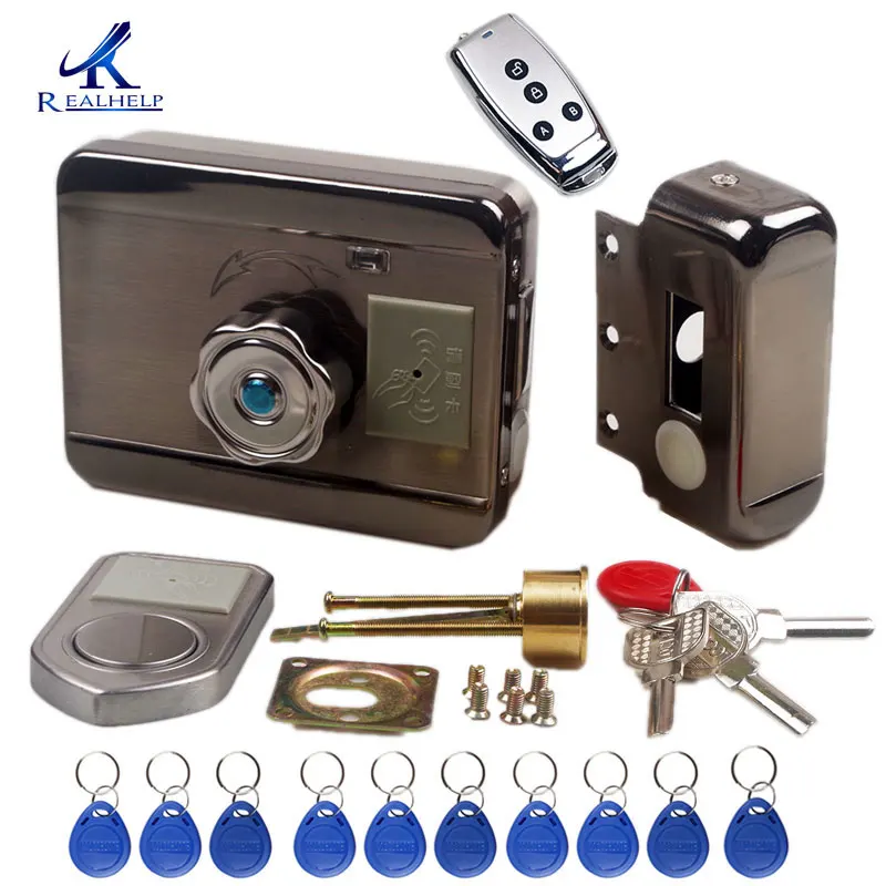 HOT Sell Wireless Electronic RFID Door Lock for Metal Electric Door Lock 125KHZ ID Card Lock Keyless Motor Door Lock