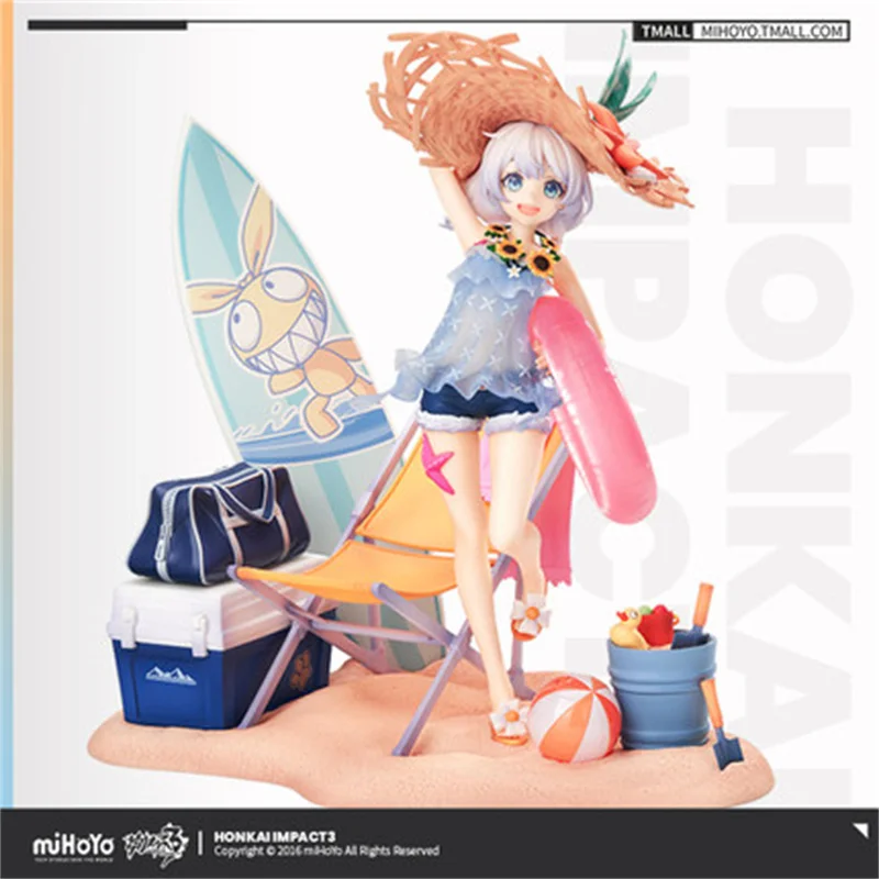 สต็อก: เกมอะนิเมะผลกระทบ Honkai 3คอสเพลย์ Theresa ตื้น Sunset 1/8มาพร้อมกับพิเศษ DIY ฐาน PVC และ ABS วัสดุ