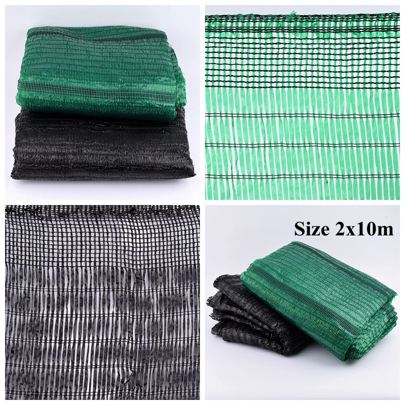 

SgooHan 2x10m Anti-UV Shading Net Outdoor Awning Safety Net Sunshade Net Succulent Plant Cover Shelter Swimming Pool Shade Sail