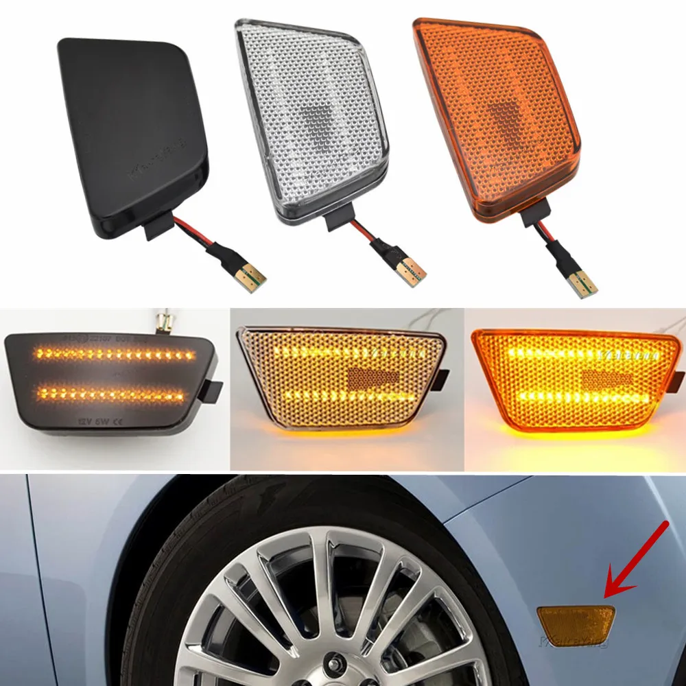 Car Front Wing Dynamic LED Side Marker Repeater Indicator Light For Chevrolet Cruze Limited Sedan 2011 2012 2013 2014 2015 2016