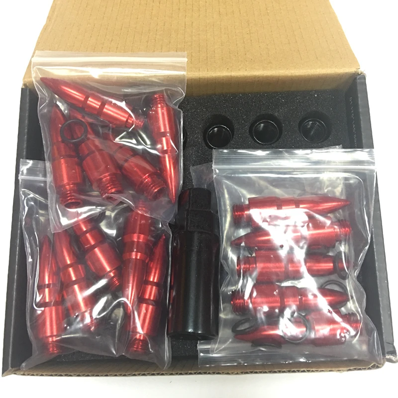 Univserسال Blox سبايك جنوط عجلات العروه المكسرات الترباس M12 * 1.25 M12 * 1.5 مع المسامير الألومنيوم 20 قطعة/المجموعة