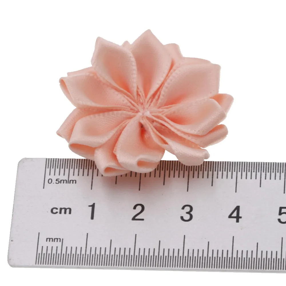 20pcs 4cm Artificial Flower Polygon Flower Head DIY Handmade Headdres Sugar Box Accessories For Wedding Party Home Decoration