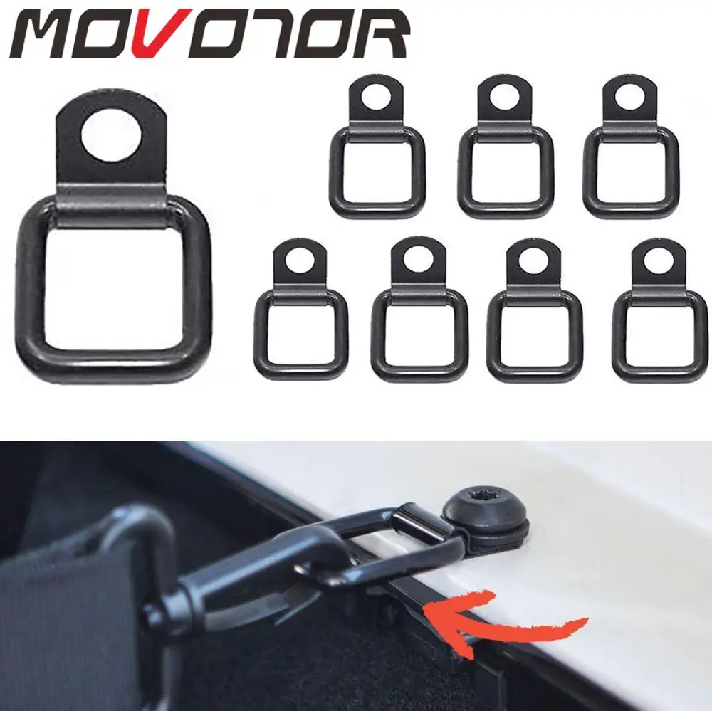 Стяжной анкер для грузовых автомобилей, 8 шт./лот, черное стальное D-образное кольцо