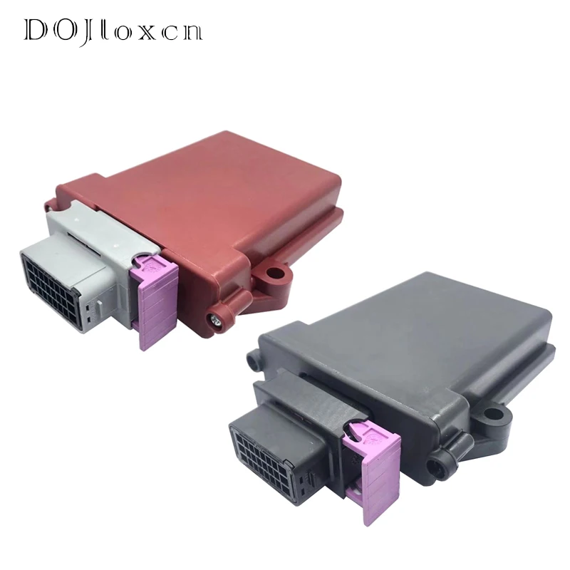 1 Set 24 Pin Way Plastic Automotive ECU PCD Enclosure Box Case With Mating Male And Female Fci Connectors