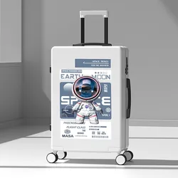 Luggage Astronaut Suitcase on Wheels Small Light 20 Inch Boarding Travel Suitcases New Password Trolley Bags With Wheels