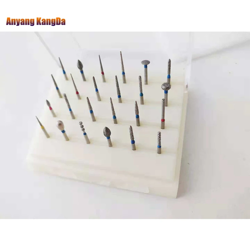 24Pcs/Kit High Speed 2.35mm Shank Dental Diamond Burs