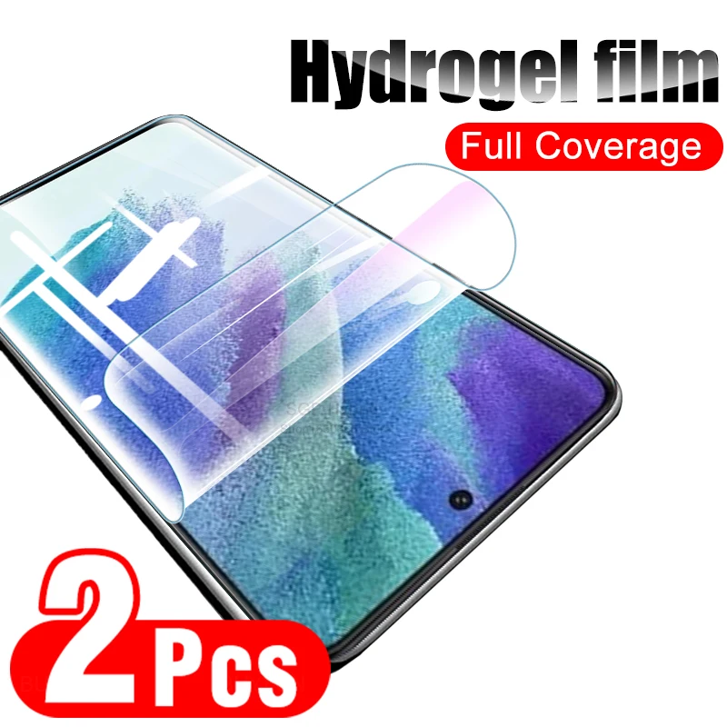 For Samsung Galaxy S21 FE 2pcs HD Safety Soft Hydrogel Film Screen Protective Film Sumsung Samsong S 21 21S FE s21FE Not Glass