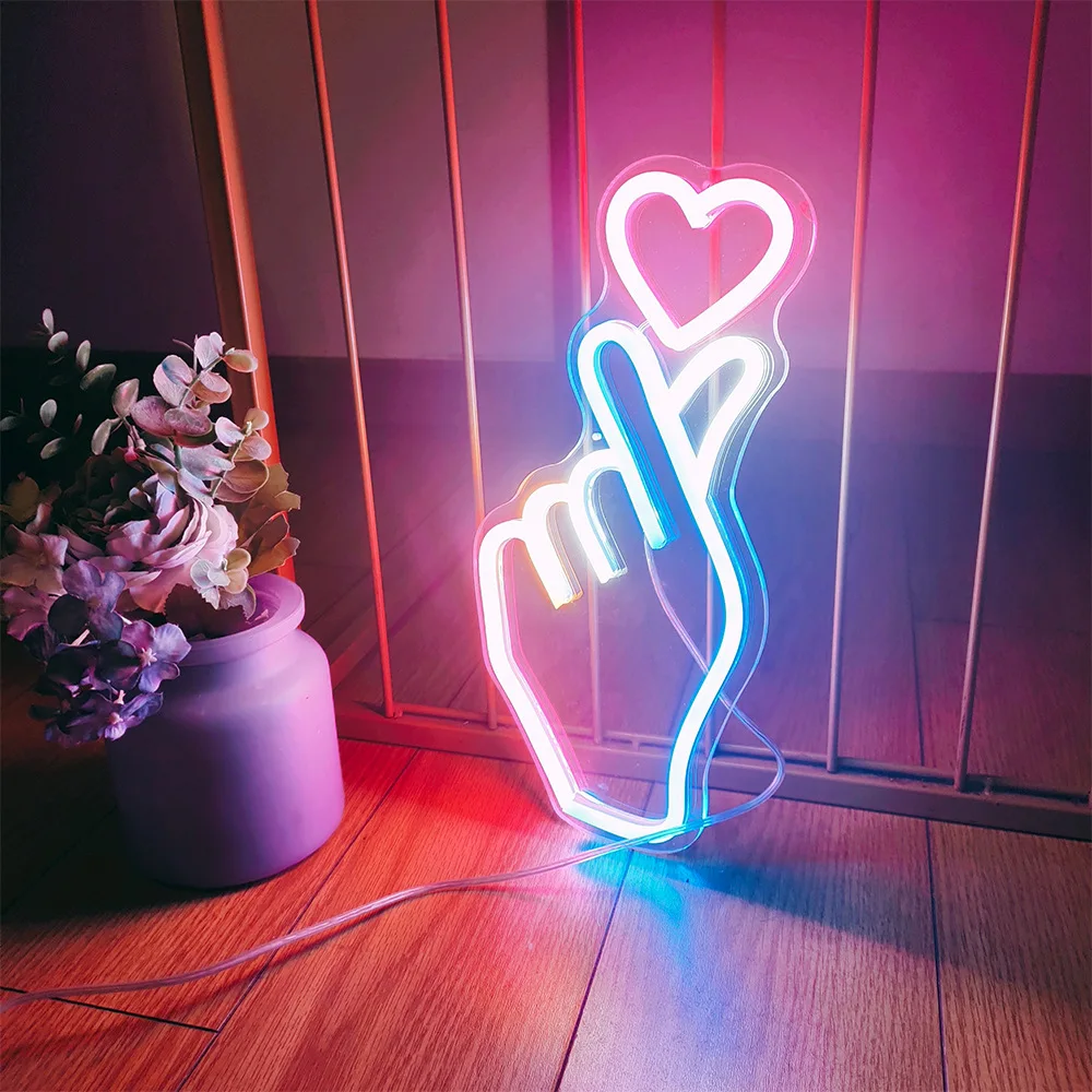 Custom Neon LED Night Light Signs Shop Pub Store Game Bed Room Wall Decor Wedding Birthday Party Restaurant Decoration