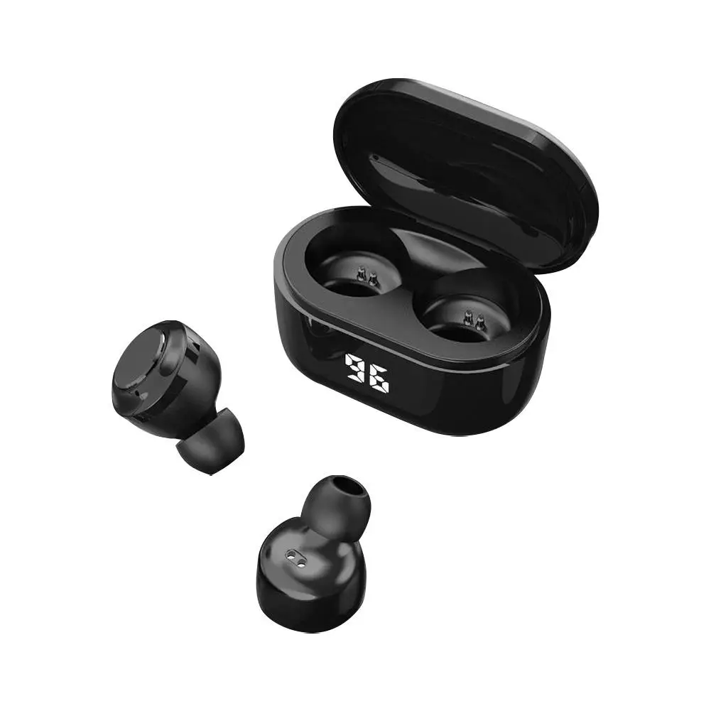 A6 TWS Mini Wireless Bluetooth Earphone V5.0 HiFi Stereo Earphones with Digital Charge Box gaming headset