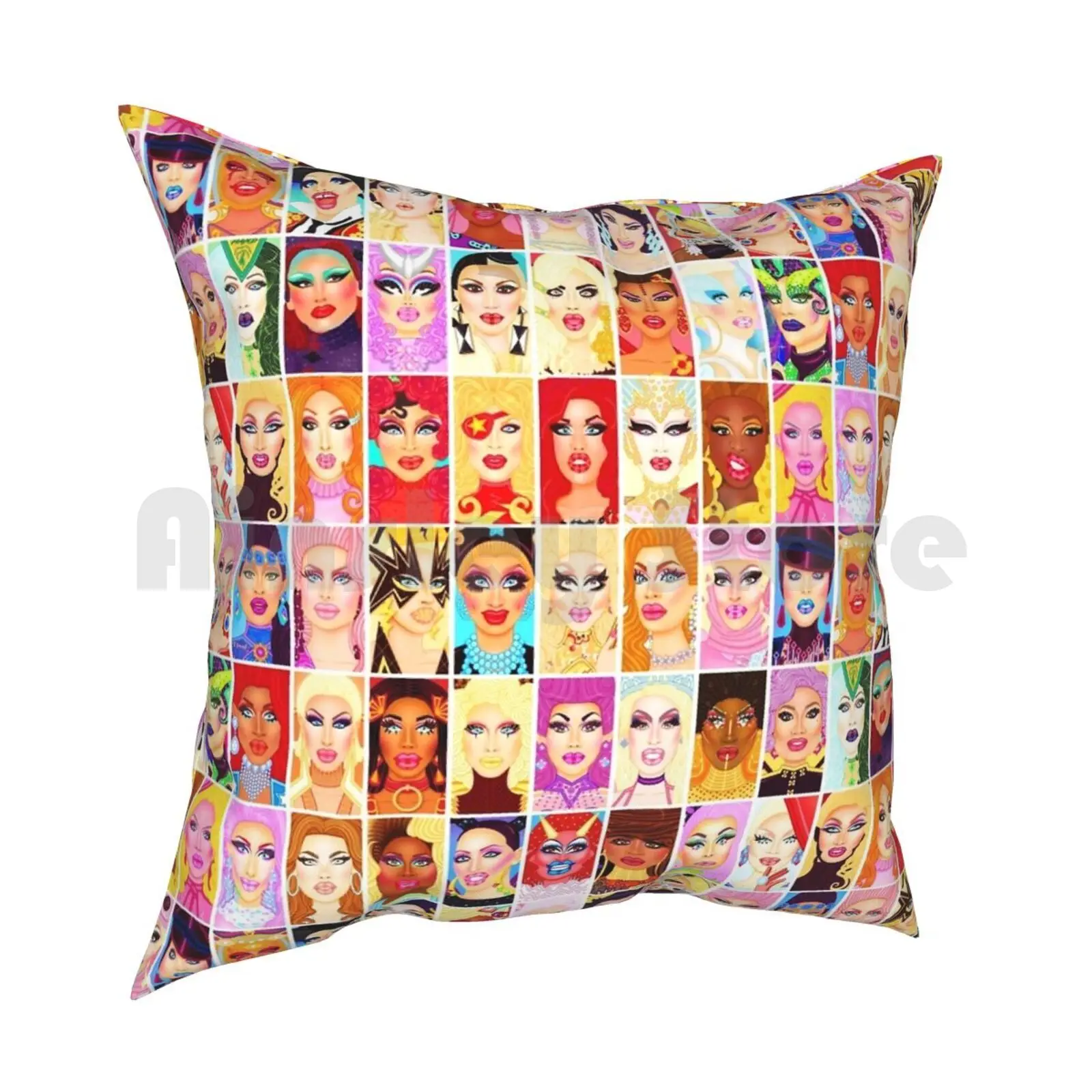 Drag Queen Royalty Pillow Case Printed Home Soft Throw Pillow Rpdr Drag Queen Rupauls Drag Race Rupaulsdragrace Rupauls