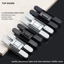 TOPKONRR Hinged Door Hinged Furniture Fittings Hidden Wooden Door Folding Door Adjustable Hidden Form Bearing Capacity Of40 80Kg