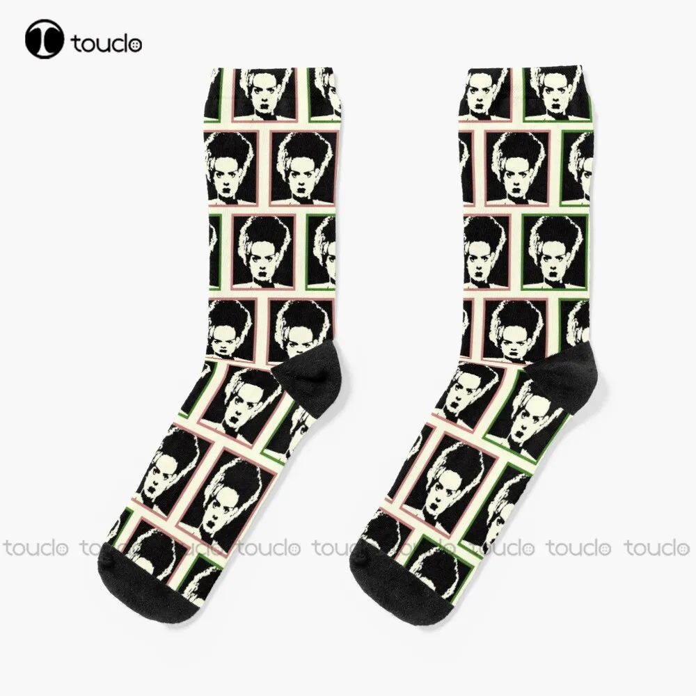 Bride Of Frankenstein Socks Boot Socks For Women Personalized Custom Unisex Adult Teen Youth Socks 360° Digital Print Funny Sock