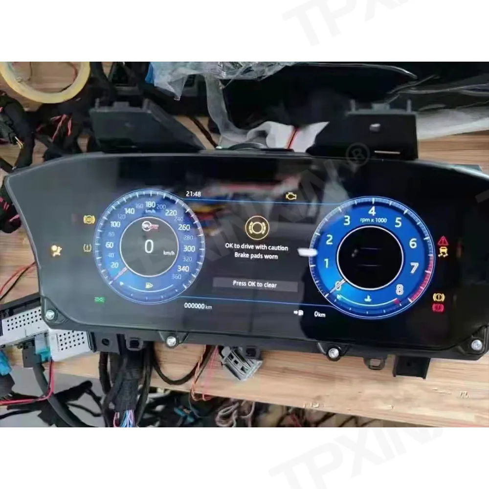 Cruscotto LCD per Auto Android Auto per pannello strumenti Jaguar XE XEL F-Pace 2015-2020 LCD modificato e aggiornato multifunzionale