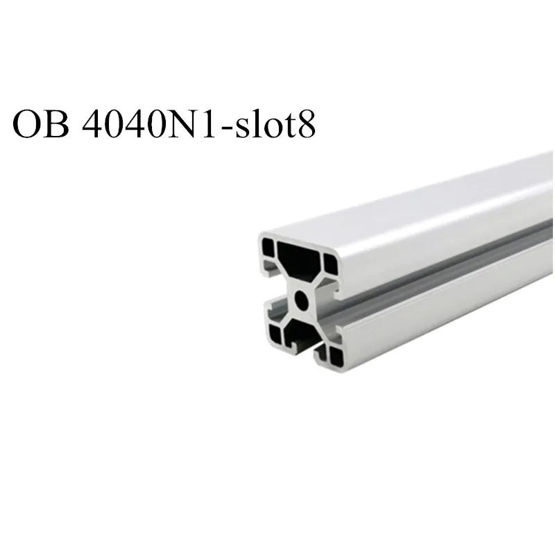 Industrial Aluminum Profile European Standard 4080L Bright Black Square Tube 40×80/4040N1/4080Right Angle/40120/4040Black/Medium