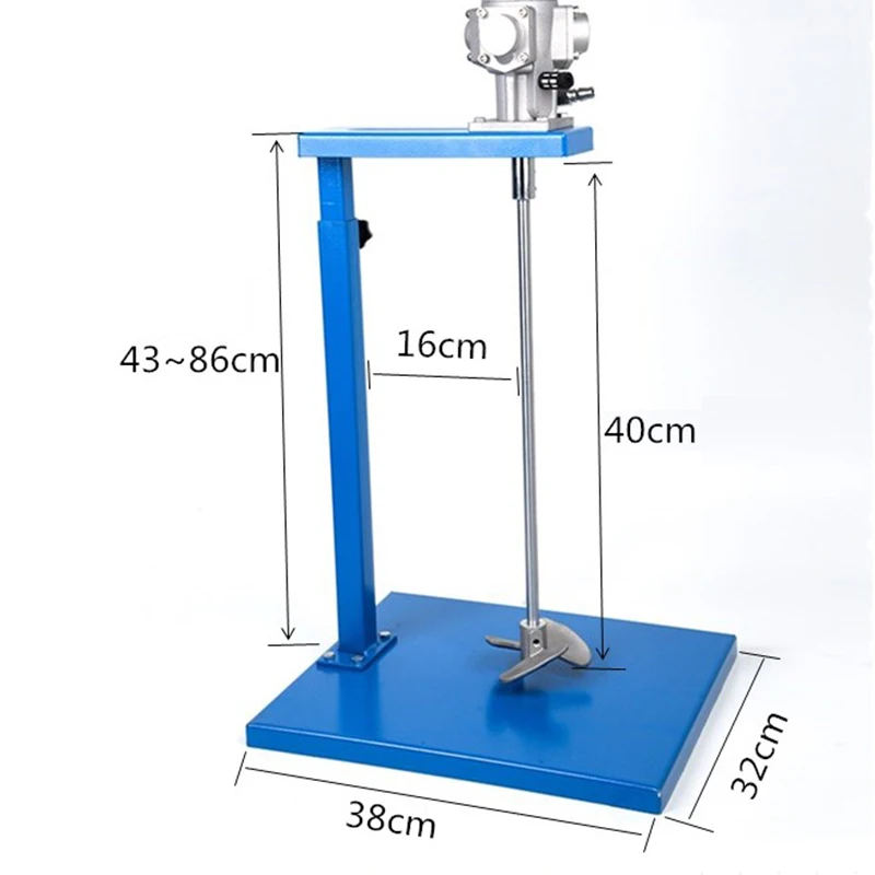 5 Gallon Pneumatic Mixer Pneumatic Paint Mixer Ink Paint Mixer Paint Mixing Clip-On Mixer Aluminum Alloy Impeller