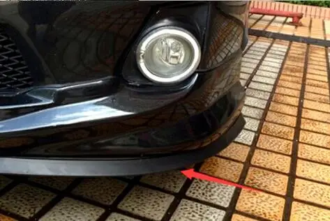 

2.5M/ Roll 6.5cm Width Car styling TPVC Lip Skirt Protector Car Scratch Resistant Rubber Bumpers Decorate High qaulity