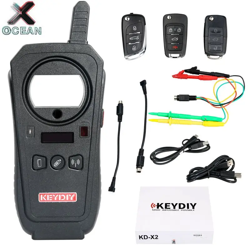 

Free Shipping KEYDIY KD-X2 Remote Key Maker Generator Transponder Cloning Device with 96bit 48 Copy Function No Token Needed New