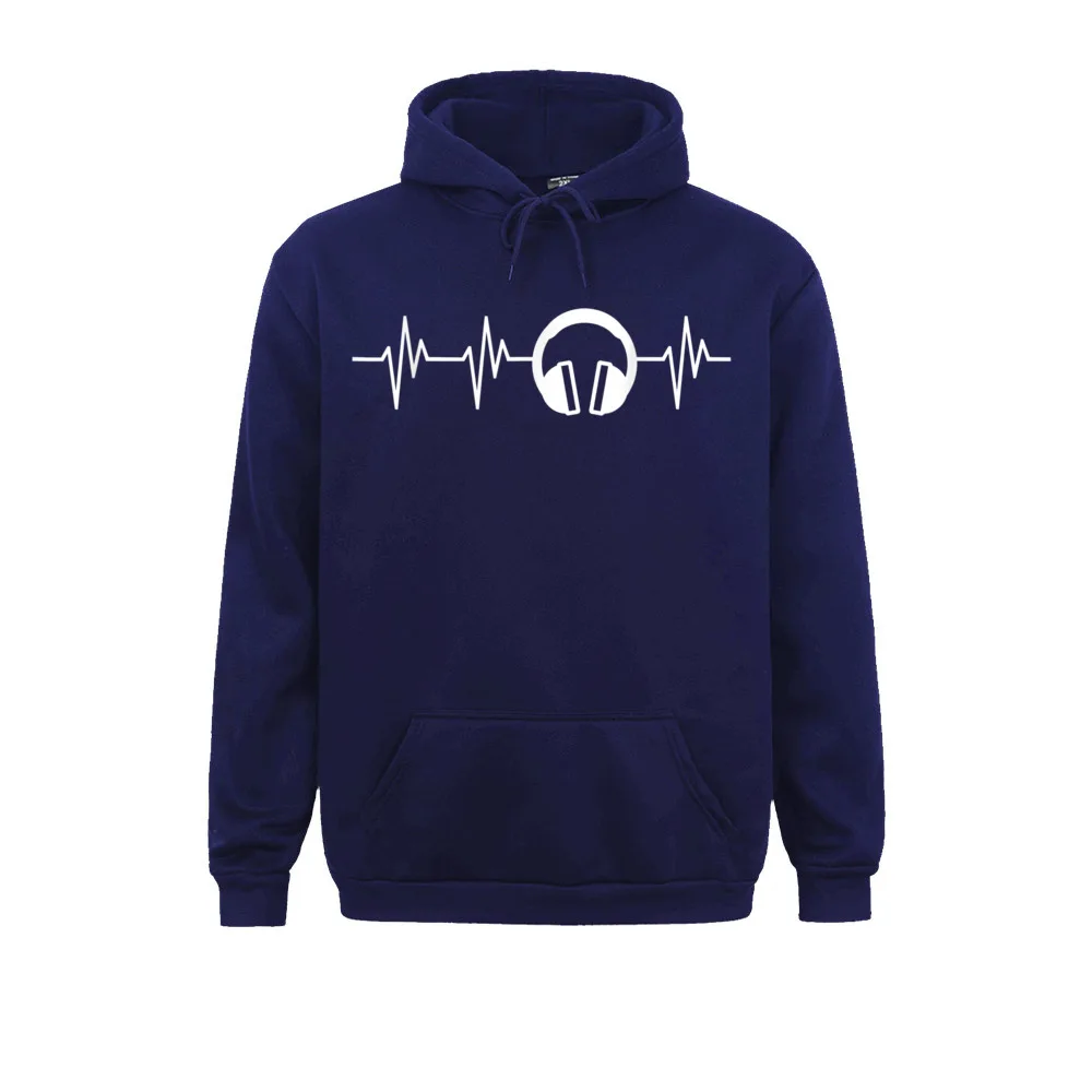 Sudaderas con capucha de manga larga para hombre y mujer, sudaderas con auriculares, latido del corazón, disco divertido, Jockey, regalo para DJ, estilo sencillo, baratas