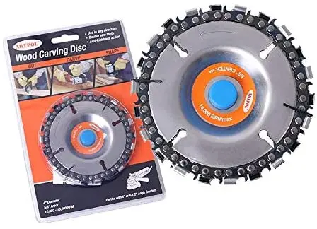 Woodworking saw Multi-function Woodworking Chain Plate 4 inch Grinder Disc Wood Carving Disc