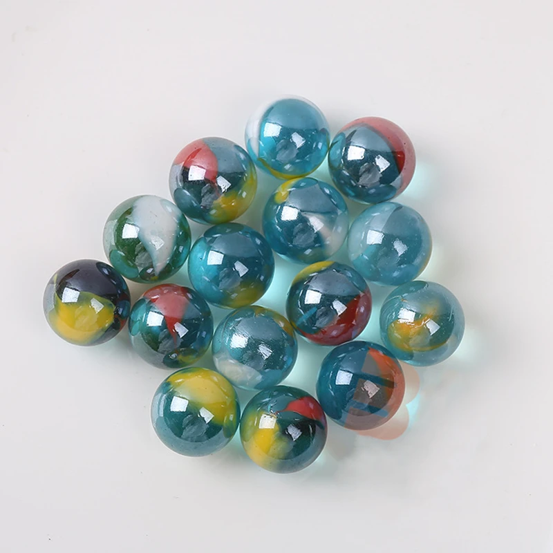 16mm Glass Marbles Balls Charms Clear Pinball Machine Home Decor for Fish Tank Vase Aquarium Toys for Kids Children 10PCS