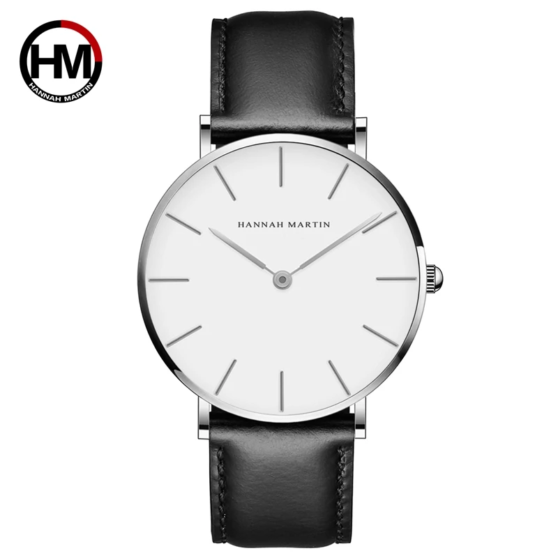 Women Fashion Watch Causal Leather Strap Japan Quartz Movement Top Luxury Brand Unisex Wristwatches Waterproof relogio feminino