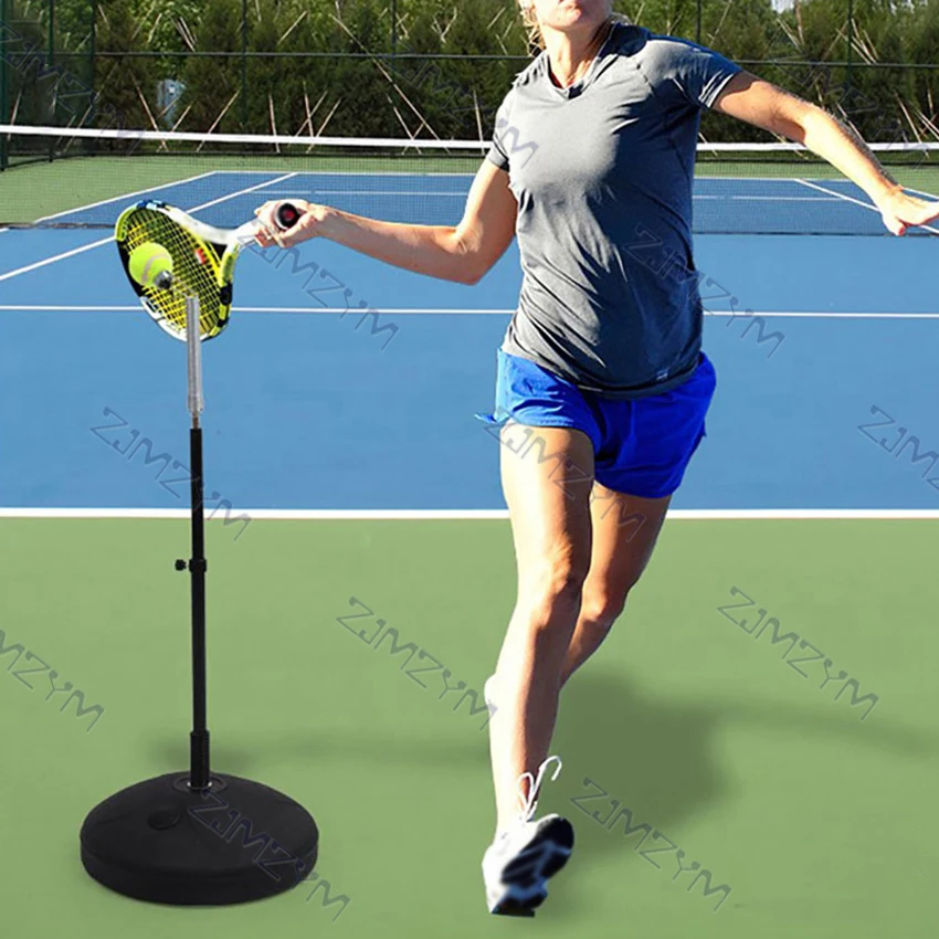 Single Adjustable Tennis Ball Exercise Trainer Professional Tennis Swing Training Beginners Self-Study Practice Rebound Tool