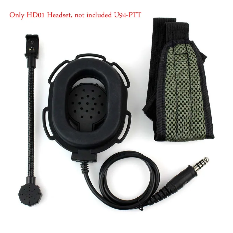 Imagem -02 - Tactical Bowman Elite ii Fone de Ouvido Fone de Ouvido Estilo U94 Ptt Pinos Apto para Kenwood Tk3107 Baofeng Uv5r Uv82 Hd01