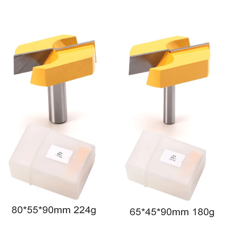 1 قطعة 2-1/4 قطع قطرها واضح أسفل سكين راوتر بت الوجه مطحنة لسطح تخطيط راوتر بت
