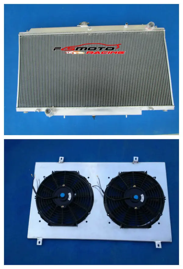 

All Aluminum Radiator +Shroud + Fan For 1997-2001 Nissan PATROL Y61 GU PETROL 4.5L TB45 MT 1997 1998 1999 2000 2001