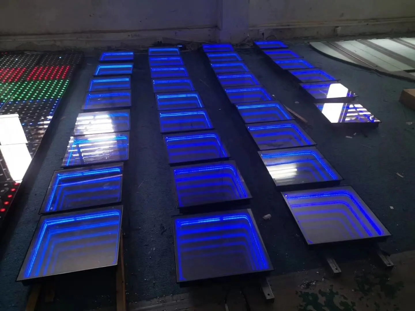 Rgb Dance Tegels Panelen Draagbare Glas Disco Night Club Ce Rohs Dmx 3d Infinity Spiegel Led Voor Wedding Party