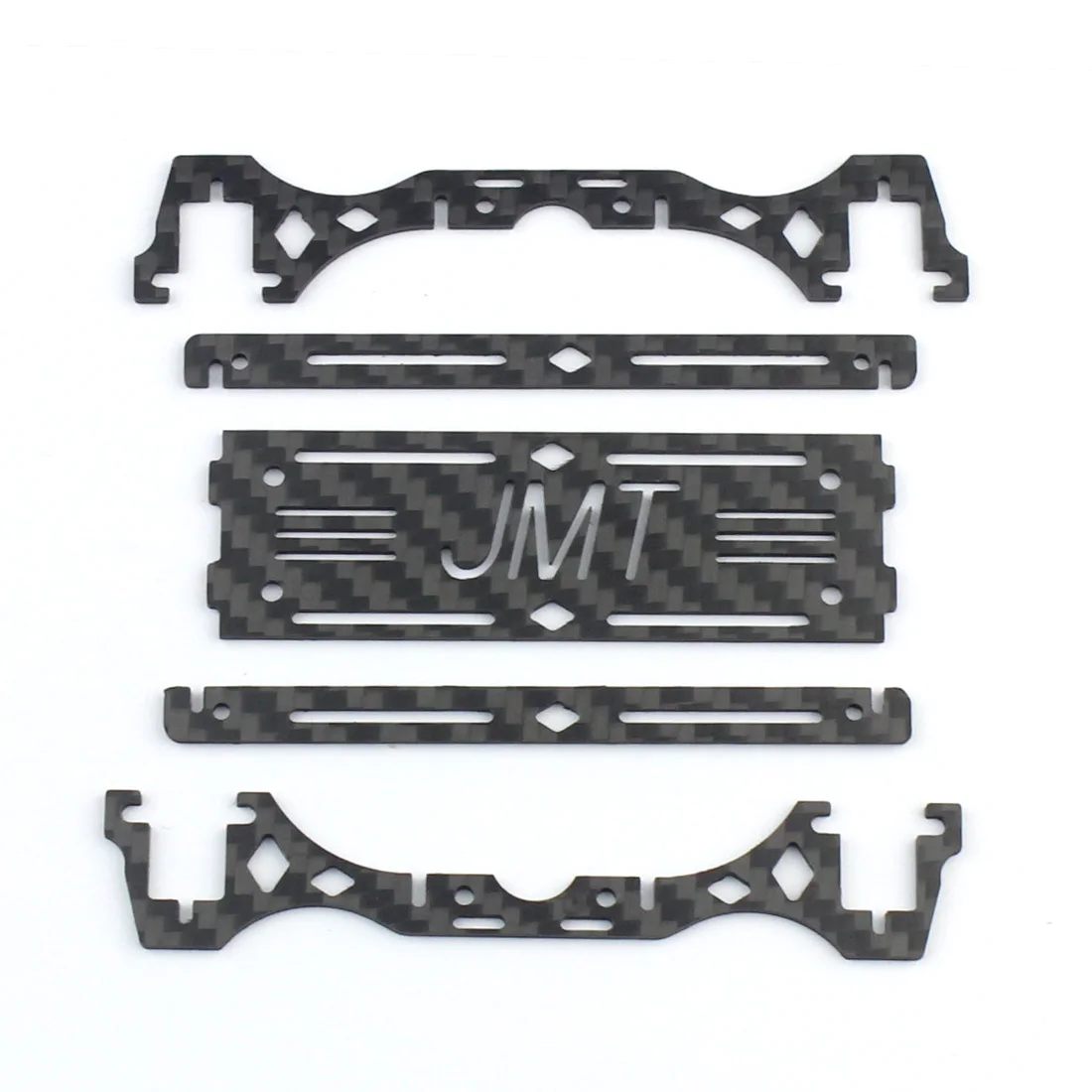 Jmt mini kit de estrutura de fibra de carbono com distância entre eixos de 100mm, suporte para motor de escova 8520/hélice de 55mm para aeronaves quadricóptero fpv rc