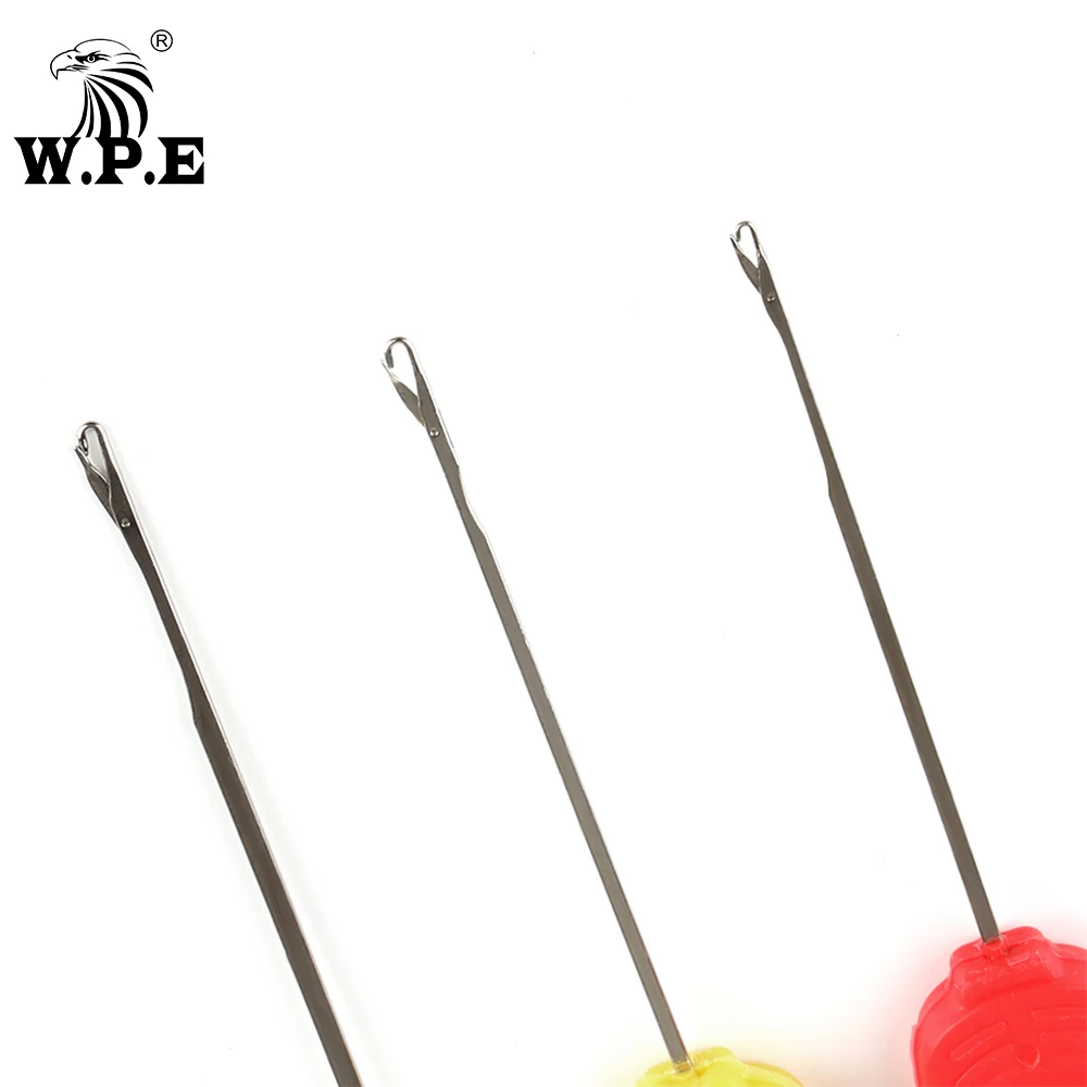 W.P.E Fishing Tool Accessories 4 Pcs/1Set Boilie Needle Set Kit Tool Stainless Baiting Drill Stringer Needle Carp Fishing goods