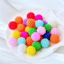 10mm 12mm 14mm 16mm 20mm Imitation Pearls Acrylic Bayberry Round Loose Spaced Beads for Jewelry Making DIY Handmade