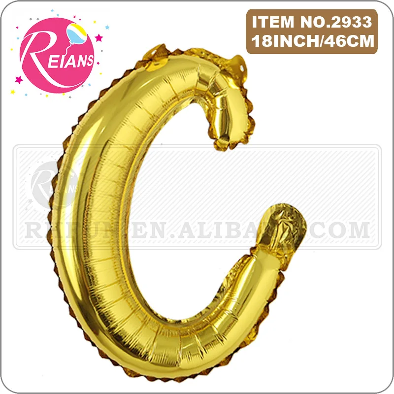 16 inch Gold Happy Birthday letter A-Z balloons Lowercase letters handwriting style letters ballons birthday party decor Globos